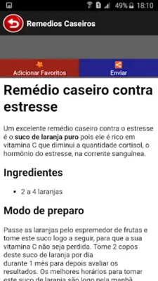 Remédios Caseiros android App screenshot 2